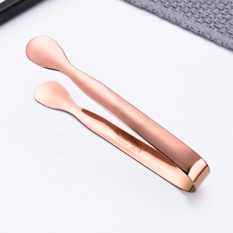 Stainless Steel Clip Tool 1/2/4PCS Stainless Steel Clip Ice Tong Bread Food BBQ Clip Barbecue Ice Clamp Tool Bar Kitchen Accessories 10.8cm