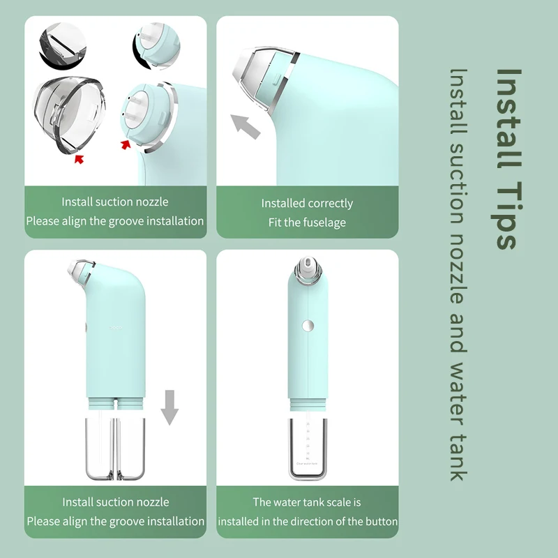 DOCO Blu-ray Version Blackhead Remover Ultra-micro Bubble Cleansing Instrument Pore Vacuum Water Cycle Facial Cleaning Tool