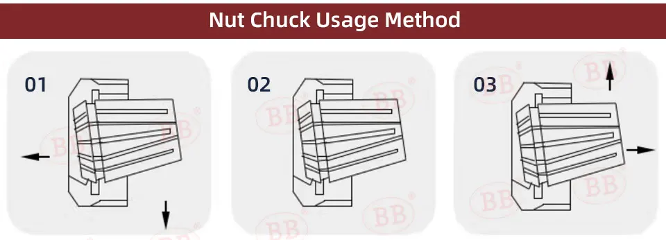 BB ER Nut A M UM CNC Spannzangen-Werkzeughalter – Detail 7