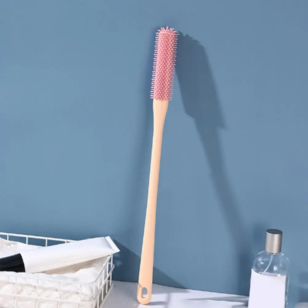 Silikon-Zehenreinigungsbürste Fußschrubber für Senioren mit Langem Griff Duschbürste für Zwischenräume zwischen den Zehen Altenpflege – Detail 7