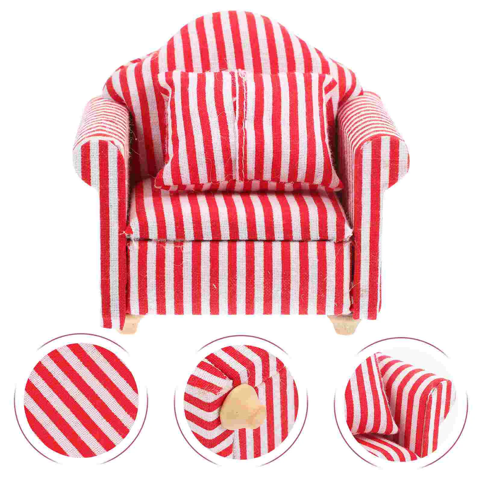 

1 Set of Decorative Hamster Toy Compact Chinchilla Toy Lovely Miniature Sofa Chinchilla Supply