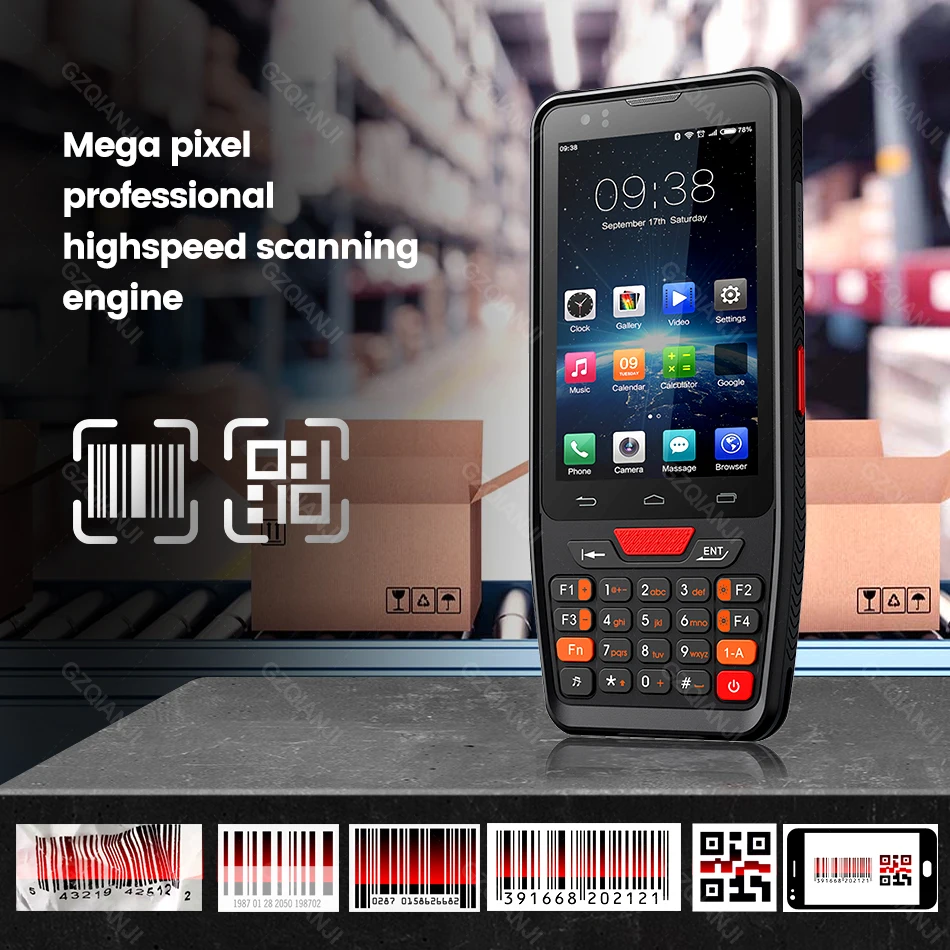 Android 12 Handheld Terminal Data Collector PDA 4G with 2D Barcode Scanner Wifi Bluetooth NFC Inventory Managemen 3G 32G