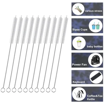 Straw Cleaner Brush for Stainless Reusable Extra Long for Mug Wide Drinking Straw Cleaning Brush for Sippy Cup Water Bottle 1