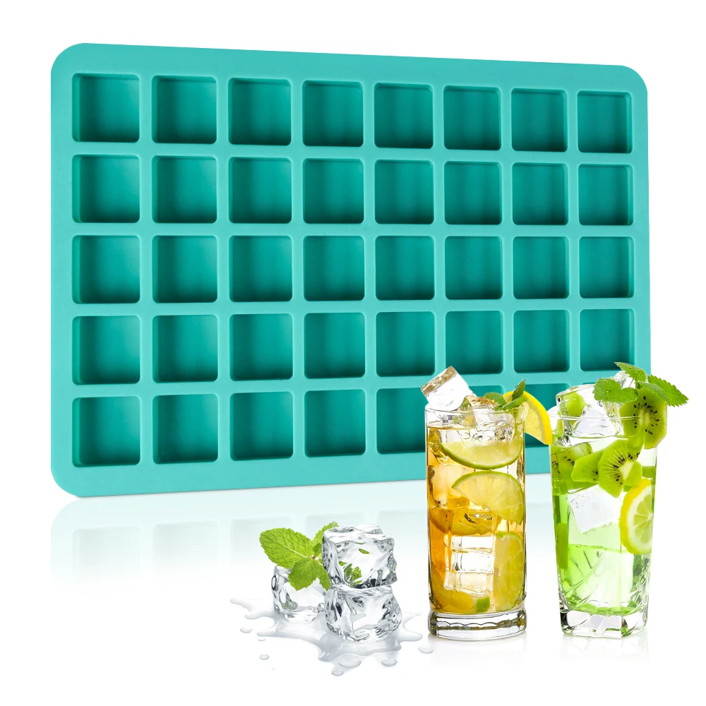 Reusable Ice Cube Tray Silicone Ice Mold for Fruit Cuber Maker Freezer Forms for Cocktails Whiskey Summer Drinks