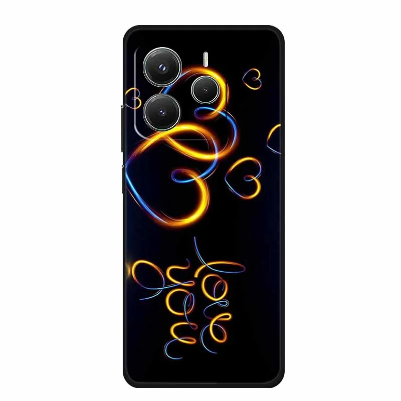 Sleek Black Silicone TPU Soft Phone Case - Protective Shell Back Cover