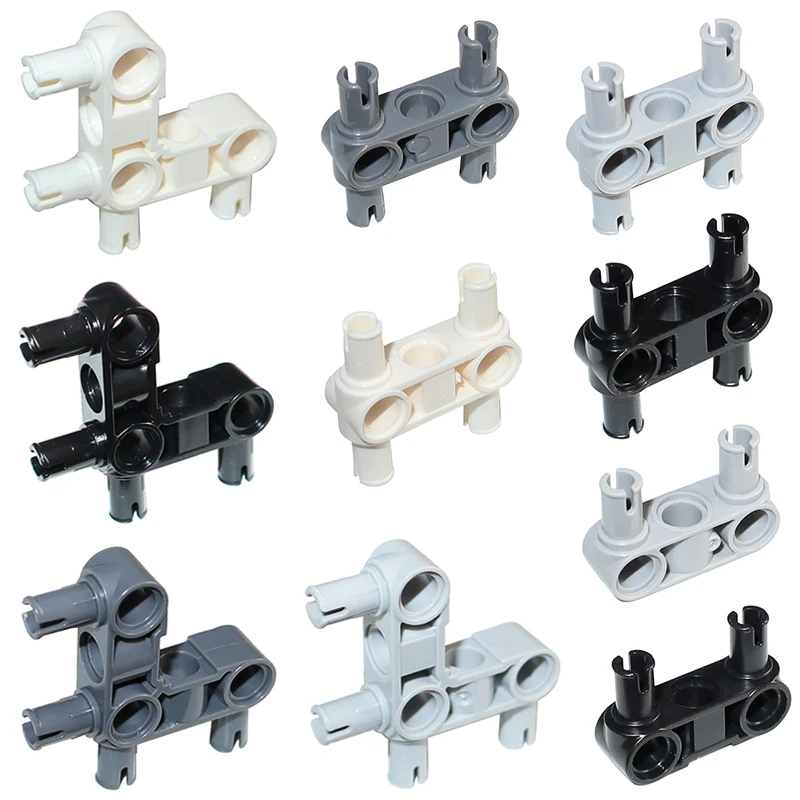 Bausteine, technisches Teil, MOC-Pin-Stecker, senkrecht, mit Stiften, 48989, 55615, 2333, High-Tech-DIY-Ziegelspielzeug