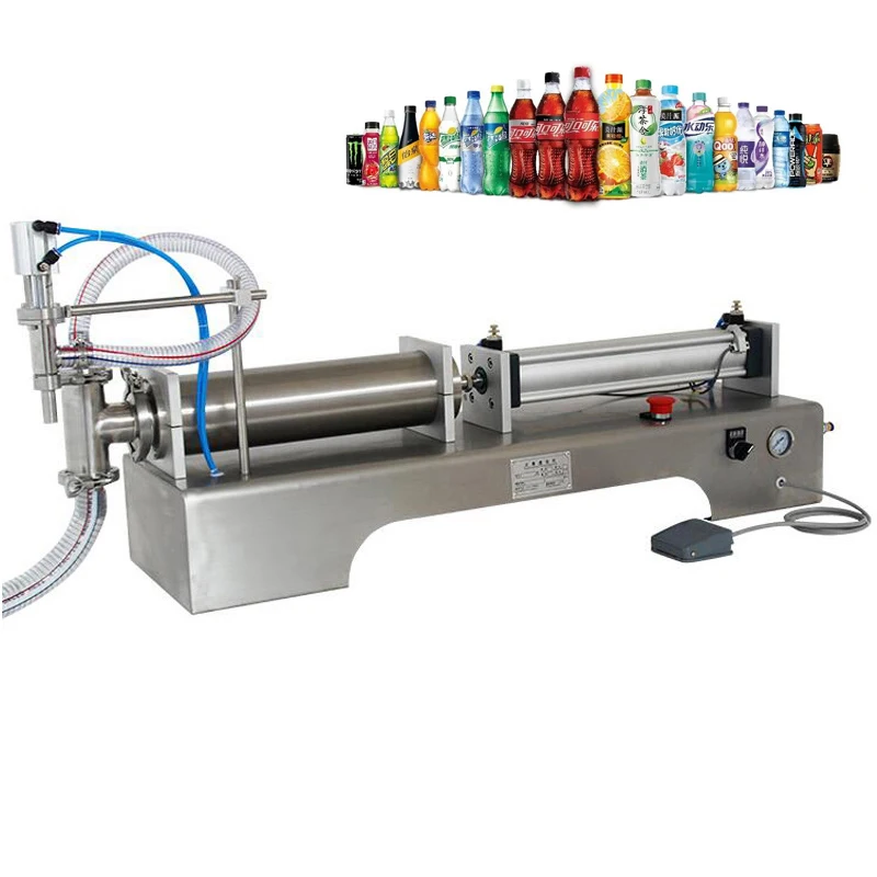 

Pneumatic Filling Machine For Drink Milk Water Oil Perfume Bottle Digital Control Pump Single Head Liquid Filling Machine