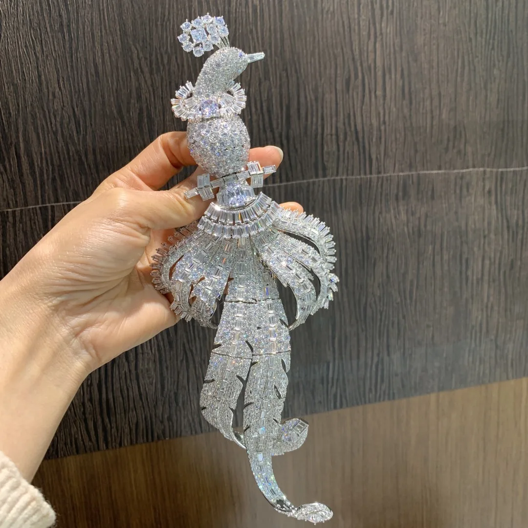 large bird brooch big luxury jewelry bird of paradise brooch 925 sterling silver with cubic zircon high quality 23*8CM unisex 7 S2eab09d4663f44898038bb94581d8c44b large bird brooch big luxury jewelry bird of paradise brooch 925 sterling silver with cubic zircon high quality 23*8CM unisex