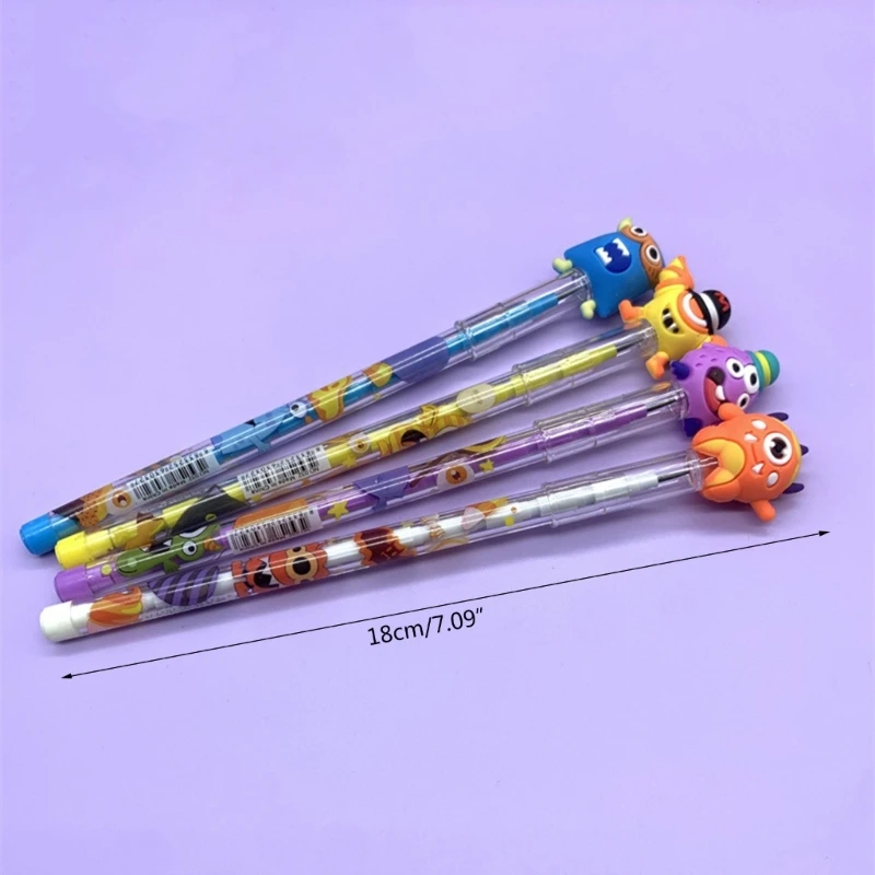 Kids Non Sharpening Push Pencils Halloween Pencils Stationery Party Set Dropship