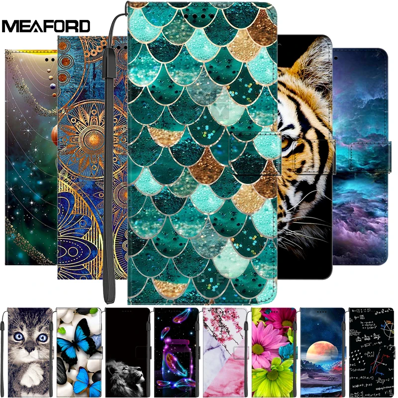 Premium Flip Leather Wallet Stand Case - Magnetic Closure, Card Slots, and Book-Style Design