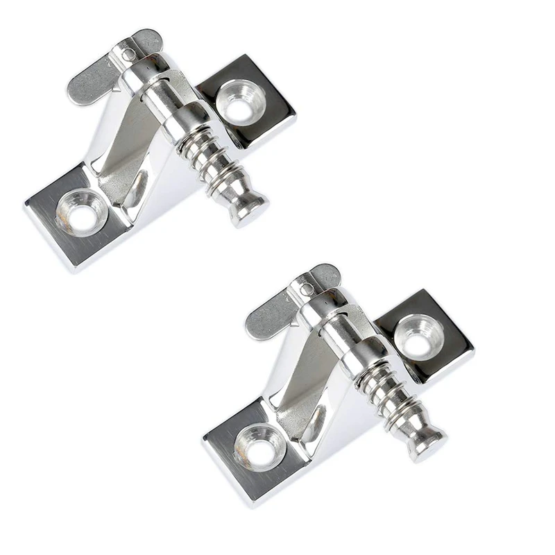 

2Pcs Bimini Top 316 Stainless Steel Deck Hinges With Pin Fitting 90 Degree Deck Hinge