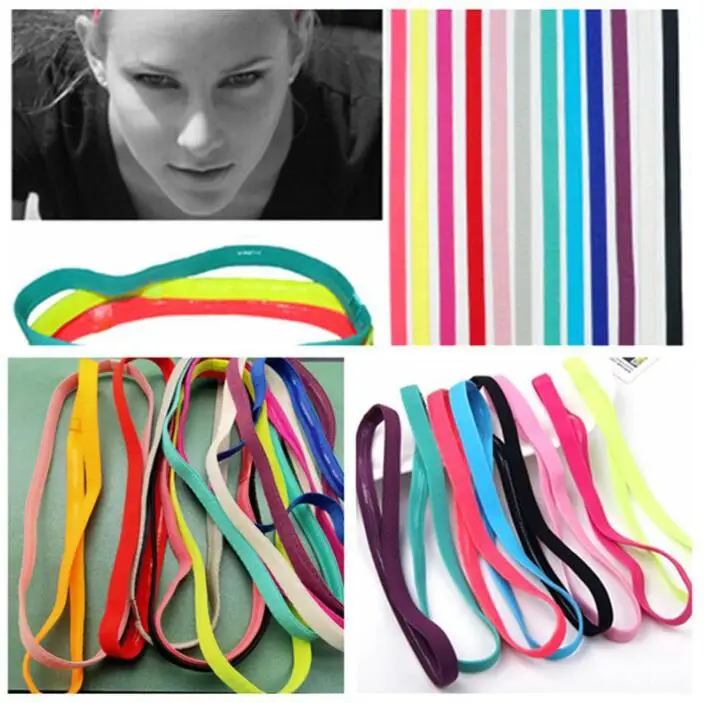 

Резинка для волос для футбола, йоги, тонкая эластичная спортивная повязка на голову, нескользящая резинка для бега, резинка для волос для футбола