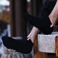 10/20/30 pièces hommes respirant coupe basse chaussettes athlétiques confortable évacuant l'humidité Polyester Spandex mélange pour le sport et tenue décontracté 4
