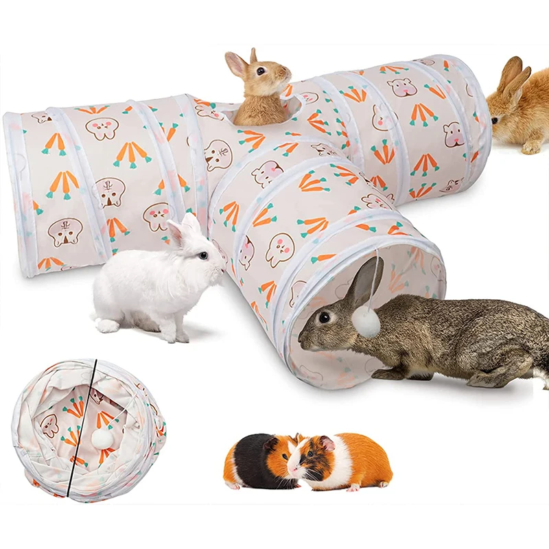 Small Pet Tunnel Cats Tunnel Foldable Pet Cat Toys Training Interactive Fun Tube For Puppy Kitten Rabbit Bunny