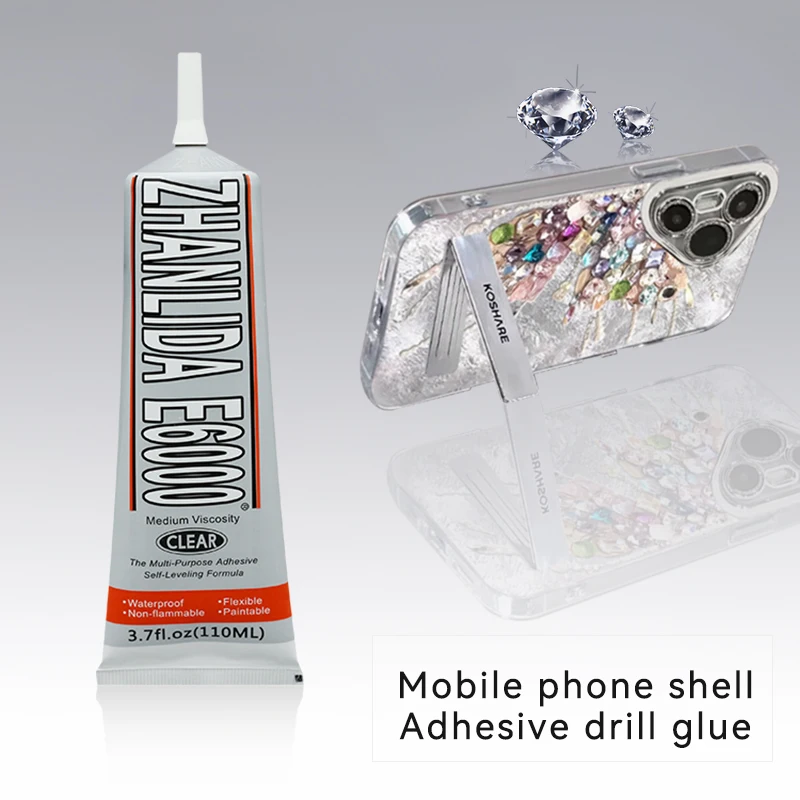 Jewelry Rhinestone Glue E6000 Clear Contact DIY Pen For Phone Case Handicrafts Repair Kawaii Plush Toys Ring Gemstone Clothes 3