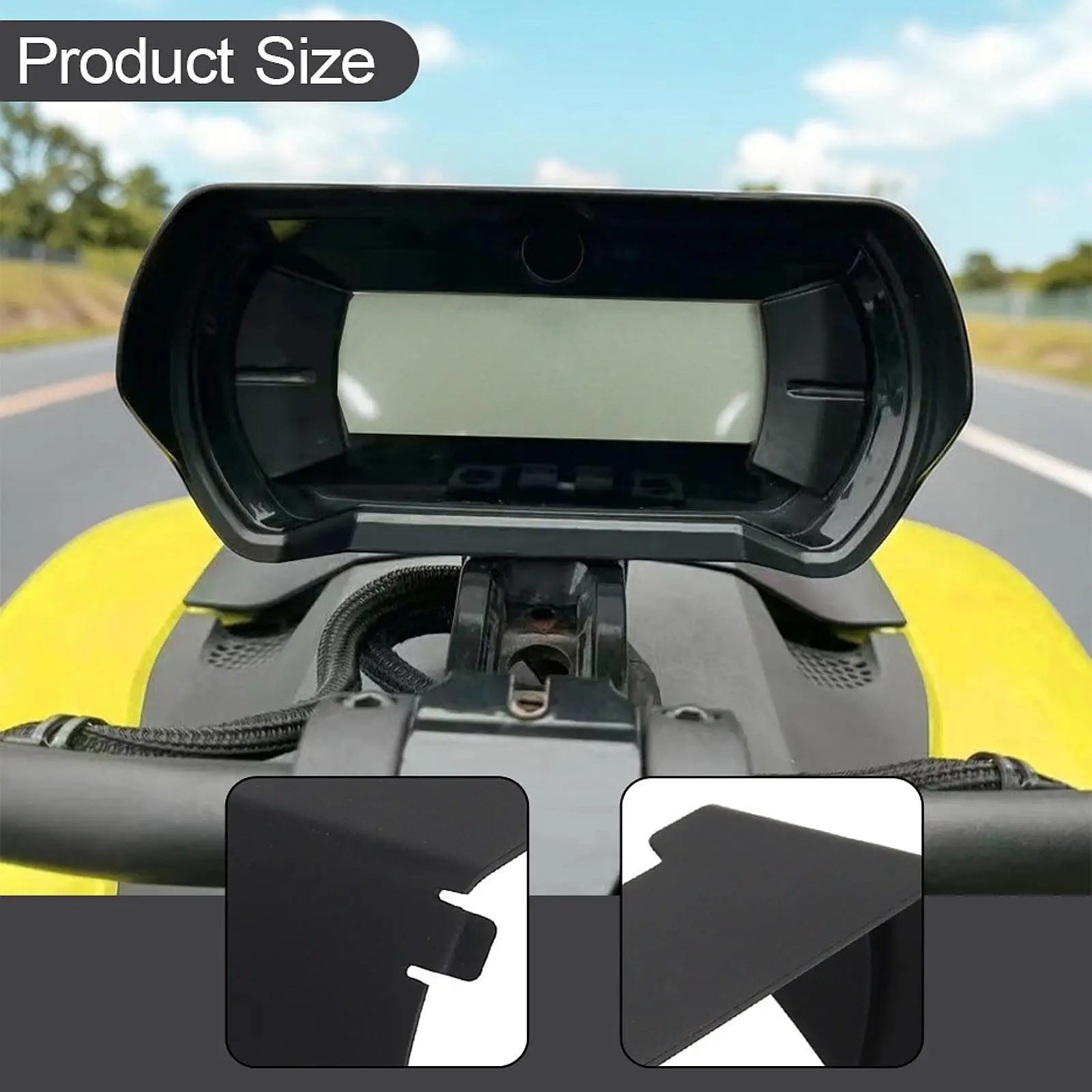 계기판 커버 미터 프레임 스크린 보호 고성능 교체용 계기판 커버 Ryker용 선바이저 미터 커버