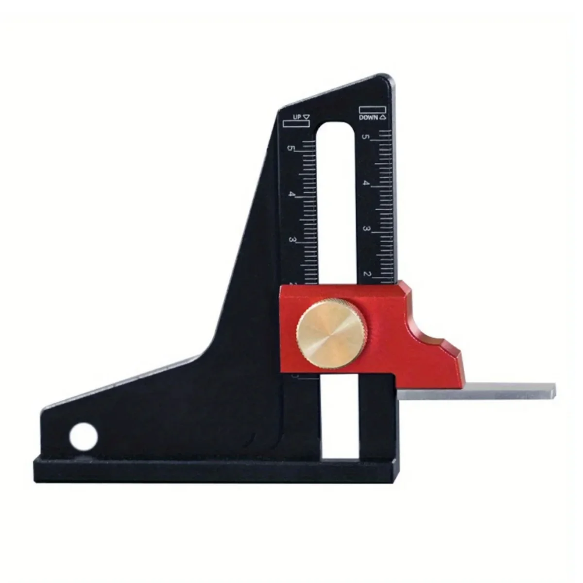 Woodworking Gauge Aluminum Alloy Woodworking Height Gauge Depth Gauge Adjustable Measuring Tool for Workbench Saw Table and Router Tables