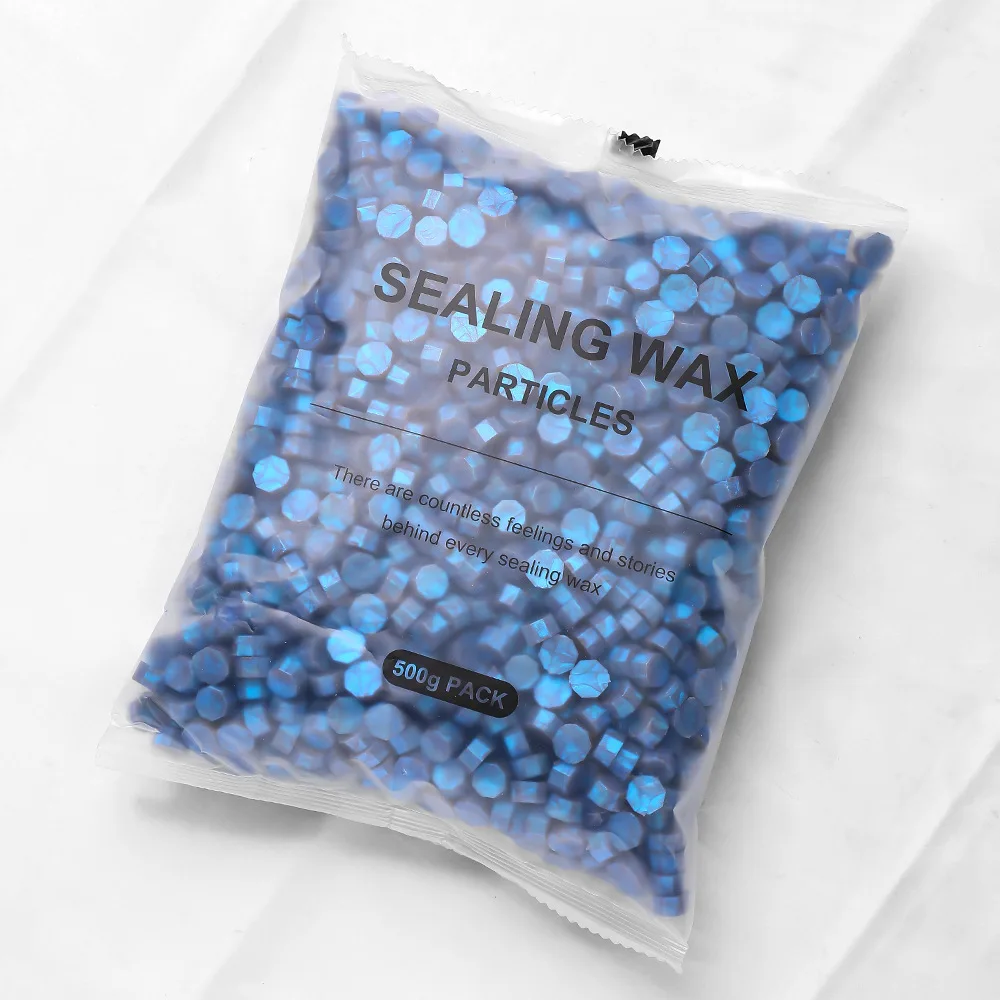 Gold Wax Particles for DIY Greeting Card Scrapbooking
