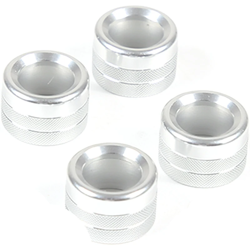 

For Subaru WRX 2021 2022 2023 Car Central Control Volume Media Knob Aluminum Alloy Silver/red Interior Accessories 2 Pcs