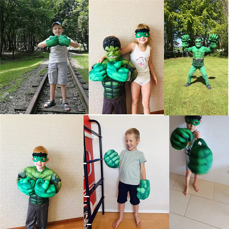 Cosplay Gloves Superhero Gloves Superhero Boxing Gloves 2PC Infinity War Gloves MovieFantasy Toys Boy Halloween Gift