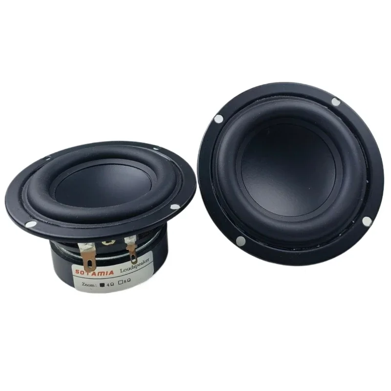SOTAMIA 2Pcs 3 Inch Waterproof Speaker 4 Ohm 15W Midrange Woofer Bluetotoh Speaker Sound Music Mid Bass Power Loudspeaker