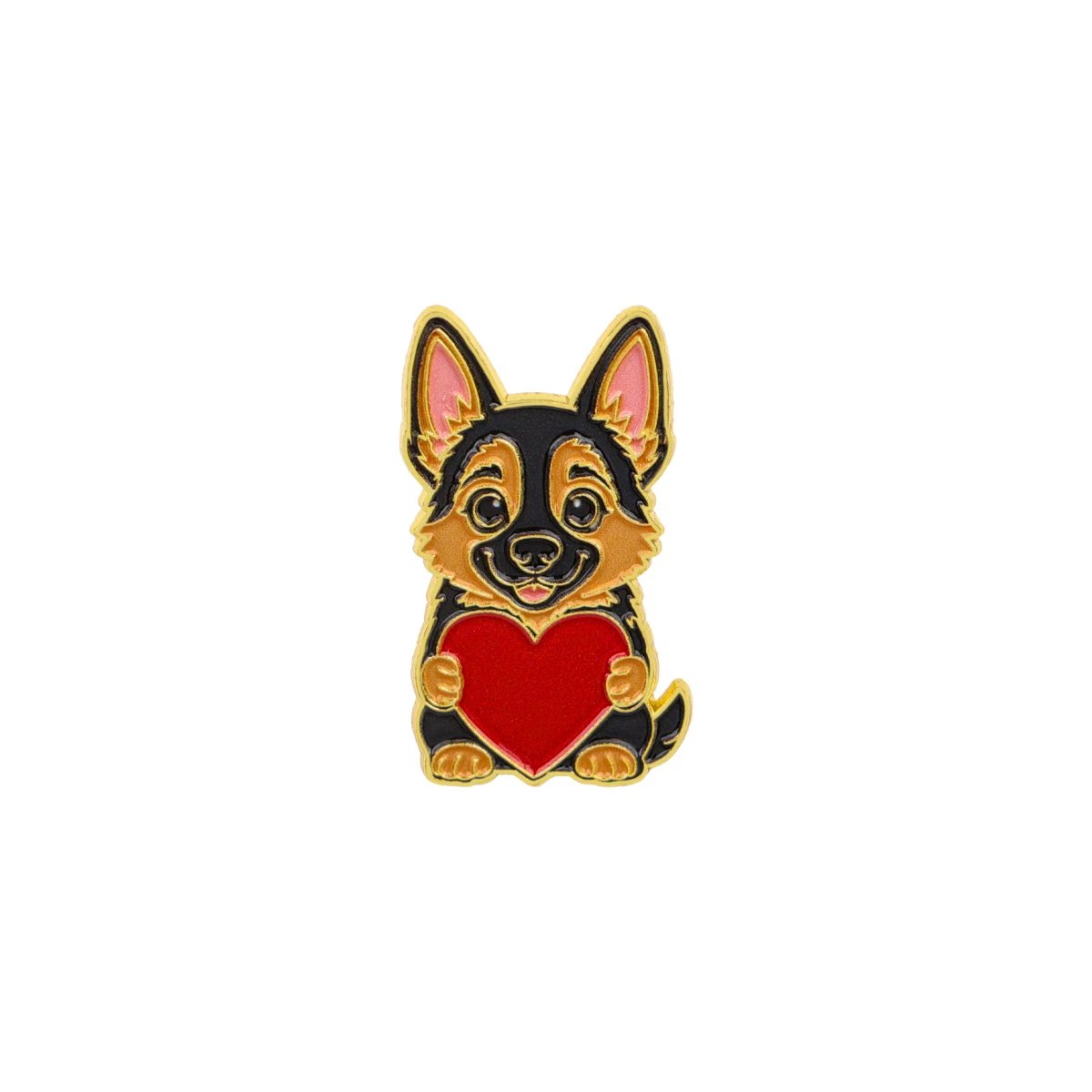 Charming Cartoon Animal Enamel Pin Brooch - Adorable Puppy Otter Design for Backpacks and Clothing Accessories