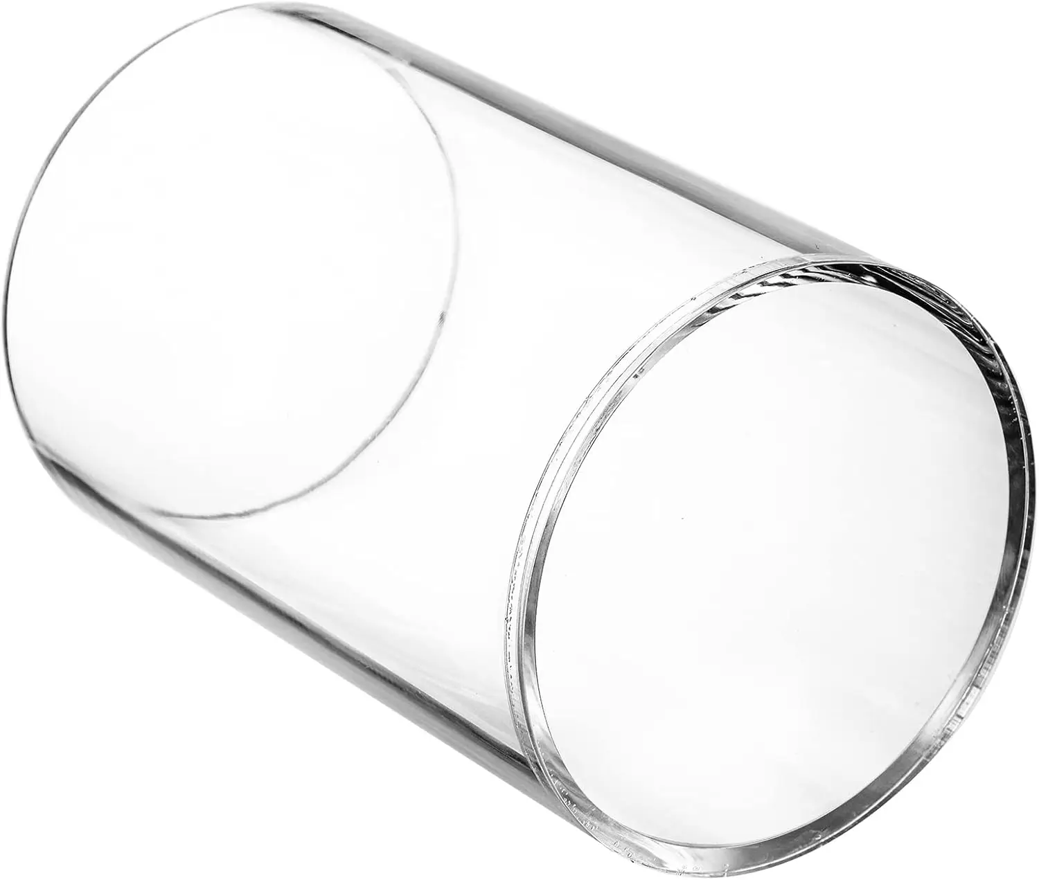 Clear Acrylic Pencil Pen Holder Cup Round Makeup Brush Holder Acrylic Make up Brush Storage Organizer 6 Pieces