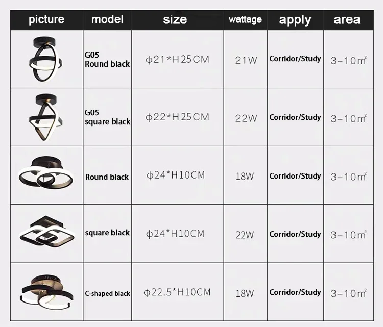 A modern LED strip ceiling light