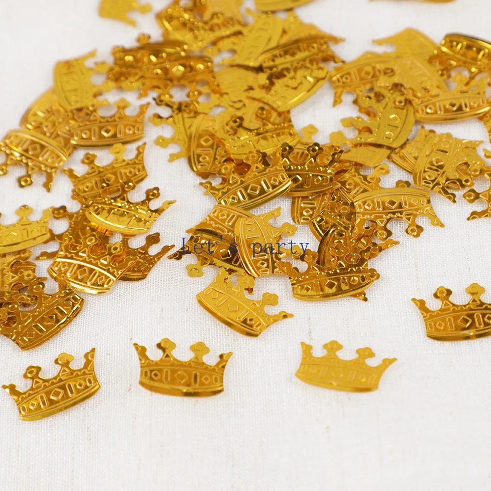 Rose Gold/Silver Sequins Crown Confetti Table Scatter for Baby Shower Boy Girl Birthday Wedding Party Gift Decoration party decorations 15g