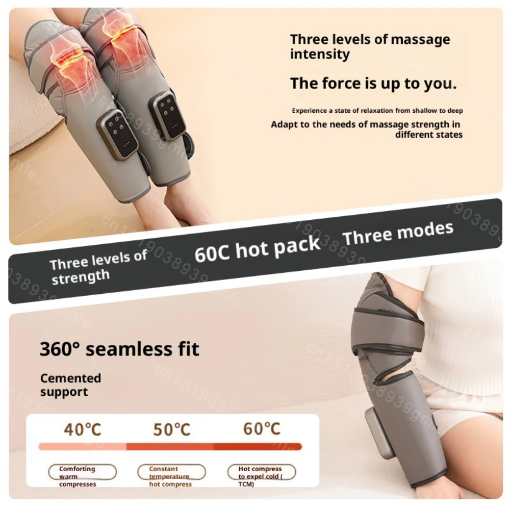 Electric Leg Massager Athletes Heating Muscle Relaxation Foot Leg Recovery Massage Machine Promotes Blood Circulation Tools