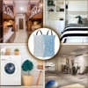 2 Pack Wet Dry Bag with Double Zippered Pockets Hanging Cloth Diaper Bag with Handle Portable Cloth Diaper Wet Bag Leakproof 6