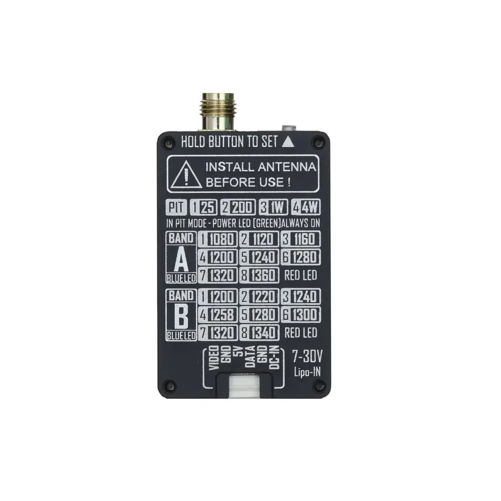 รูปสินค้า เครื่องส่งสัญญาณวิดีโอโดรน FPV ความถี่ 1.3GHz กำลังส่ง 4W