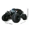 All Terrain High Speed RC Car with Upgraded Alloy Accessories, 1:18 Desert Off-Road Car, 4WD Waterproof Design 5