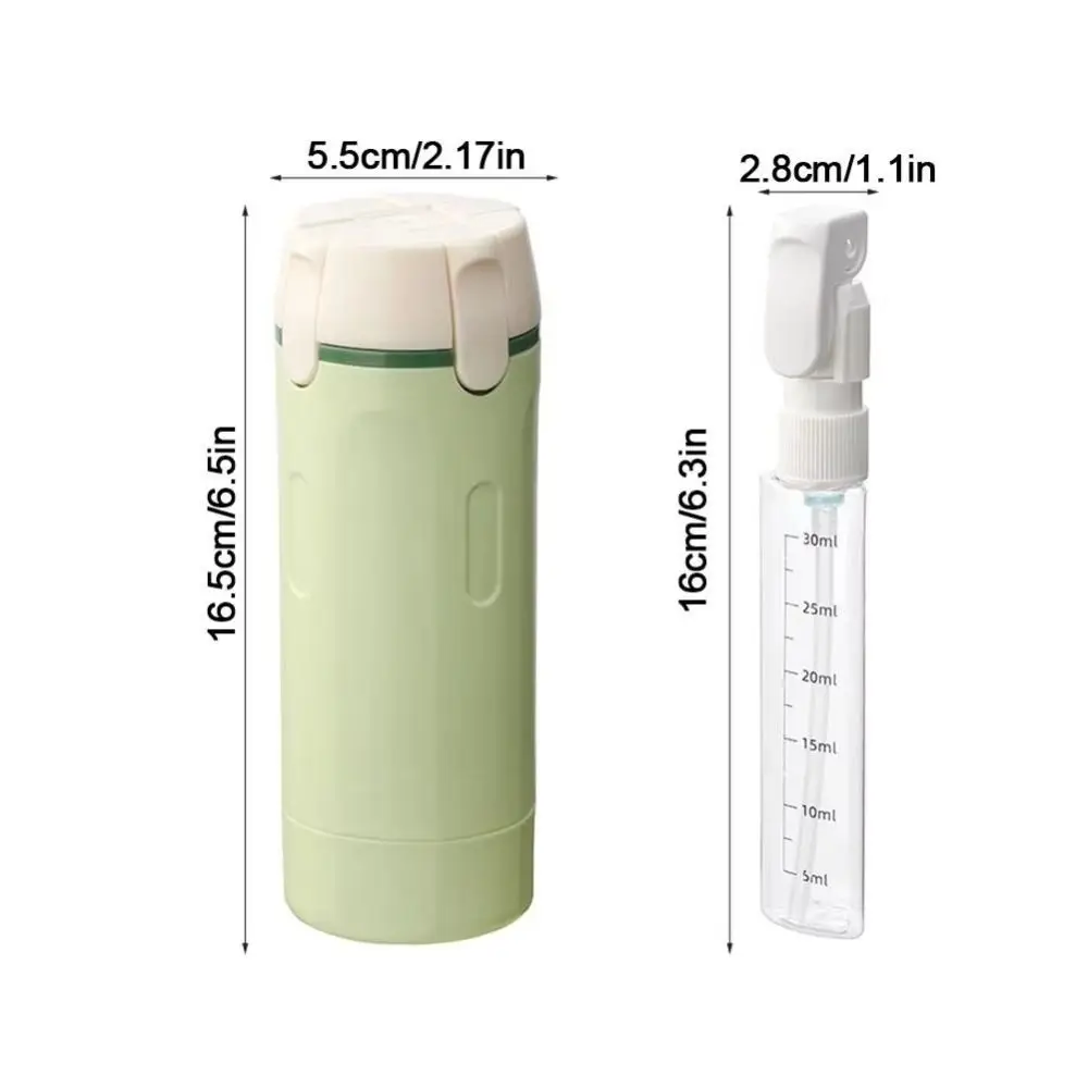 4 in 1 Travel Refillable Bottles Set Reusable 40ml Pump Lotion Bottles Detachable Portable Empty Bottle Kit Shower Gel