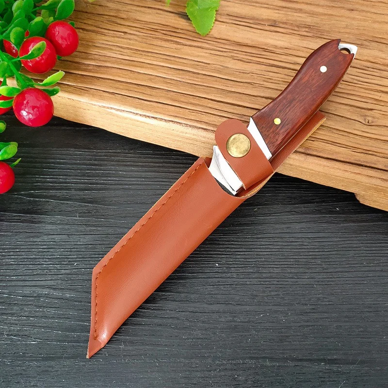Boning Meat Cleaver Knife Stainless Steel Kitchen Mongolian Hand Meat Fruit Knife Roasted Whole Lamb Steak with Cover