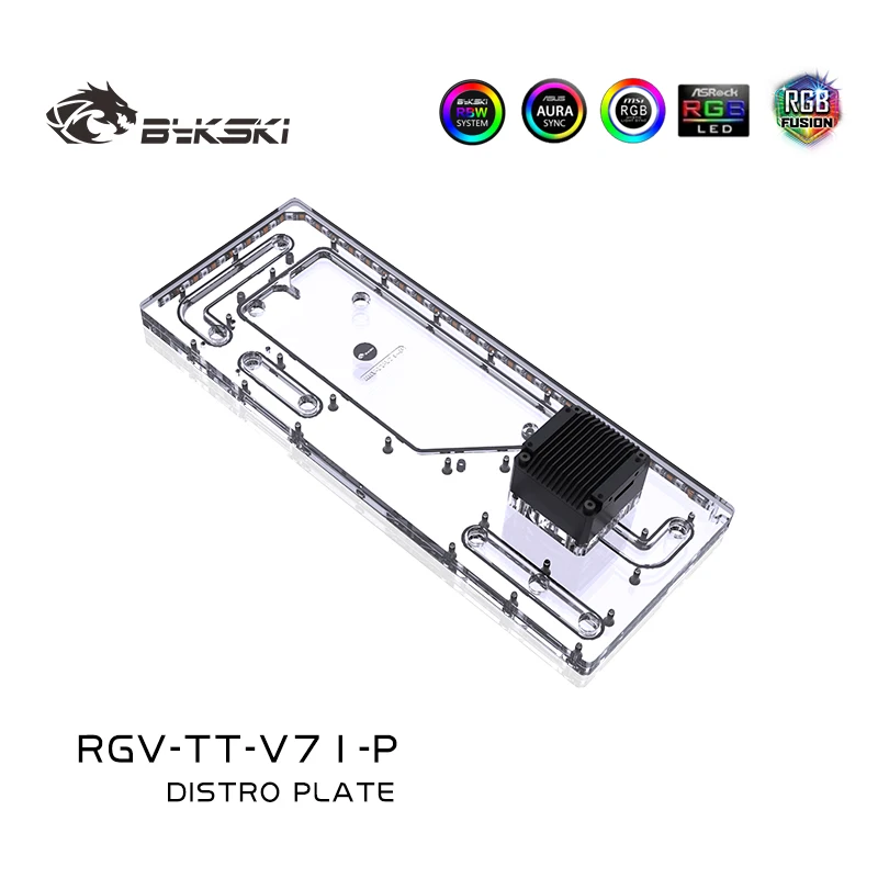 Uso Della Soluzione Del Canale Idrico Della Scheda Acrilica Bykski Per Thermaltake/Tt V71 Per Cpu Gpu Block/3Pin Rgb/Invece Del Serbatoio