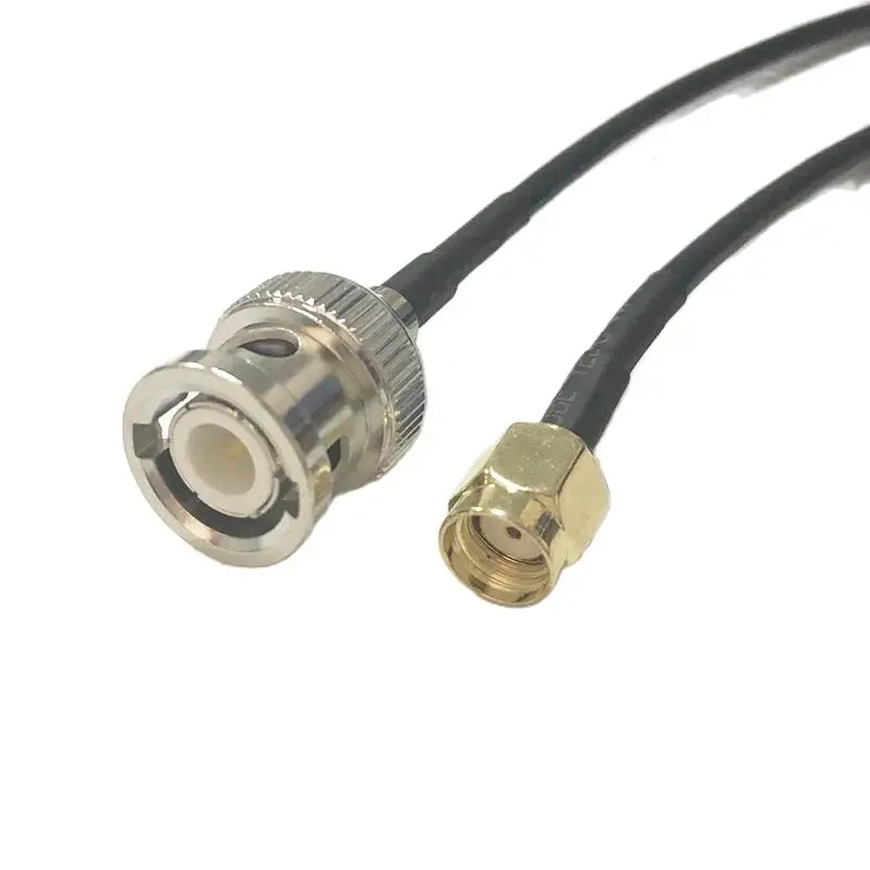 USA-CA RG174 F FEMALE to BNC MALE Coaxial RF Pigtail Cable 