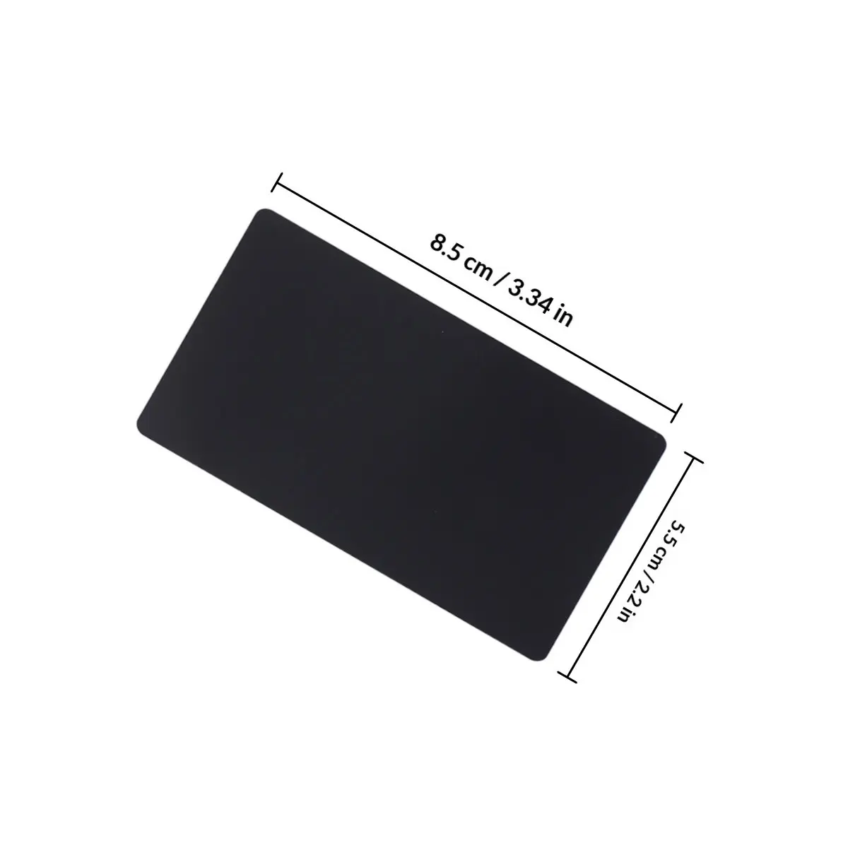 50Pcs 조각 명함 얇은 컬러 양극 처리된 알루미늄 표준 크기 둥근 모서리 DIY 기계 Cnc