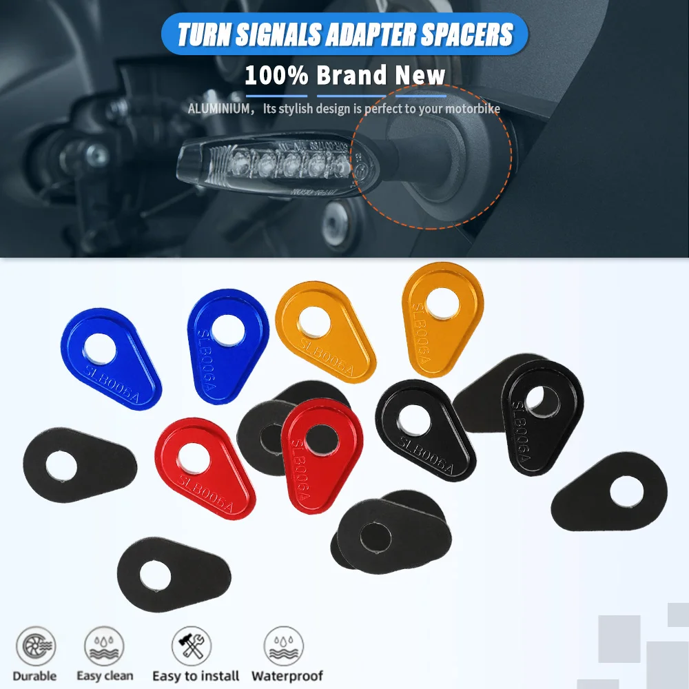 

Motorcycle Adapters For Turn Signals Front Turn Signal Mount Plates Aluminum For Yamaha MT 09 FZ F Z 09 2017 2018 2019 2020 2021