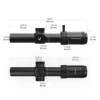 VictOptics S6 1-6x24 SFP Riflescope With Red&Green Illumination Turret lock System Wide Field of View Design For AR 15 .223 5.56 6