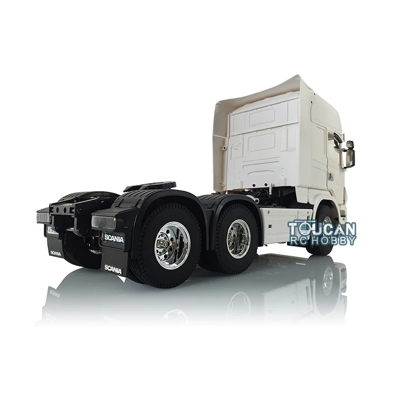 Gifts RC Hobby 1/14 Highline 6*4 3Axles Tractor Truck KIT Motor Model Car Vehicle Boy Outdoor Toys TH16855-SMT2 3