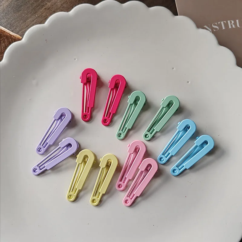 2pc Koreanische Gute Helle Farbe Haarnadel Hairgrip Haar Clips für Mädchen Frauen Kinder Childs Vintage Krabbe für Geschenk haar Zubehör – Detail 7