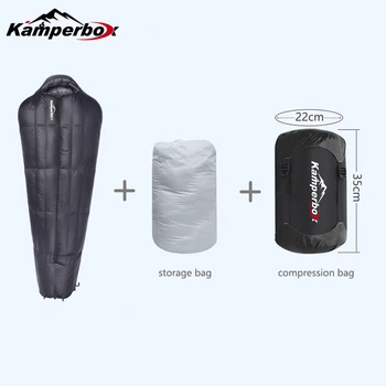 Kamperbox Winter Sleeping Bags Camping Down Sleeping Bags Winter Outdoor Ultralight Sleeping Bags Camping Equipments 6