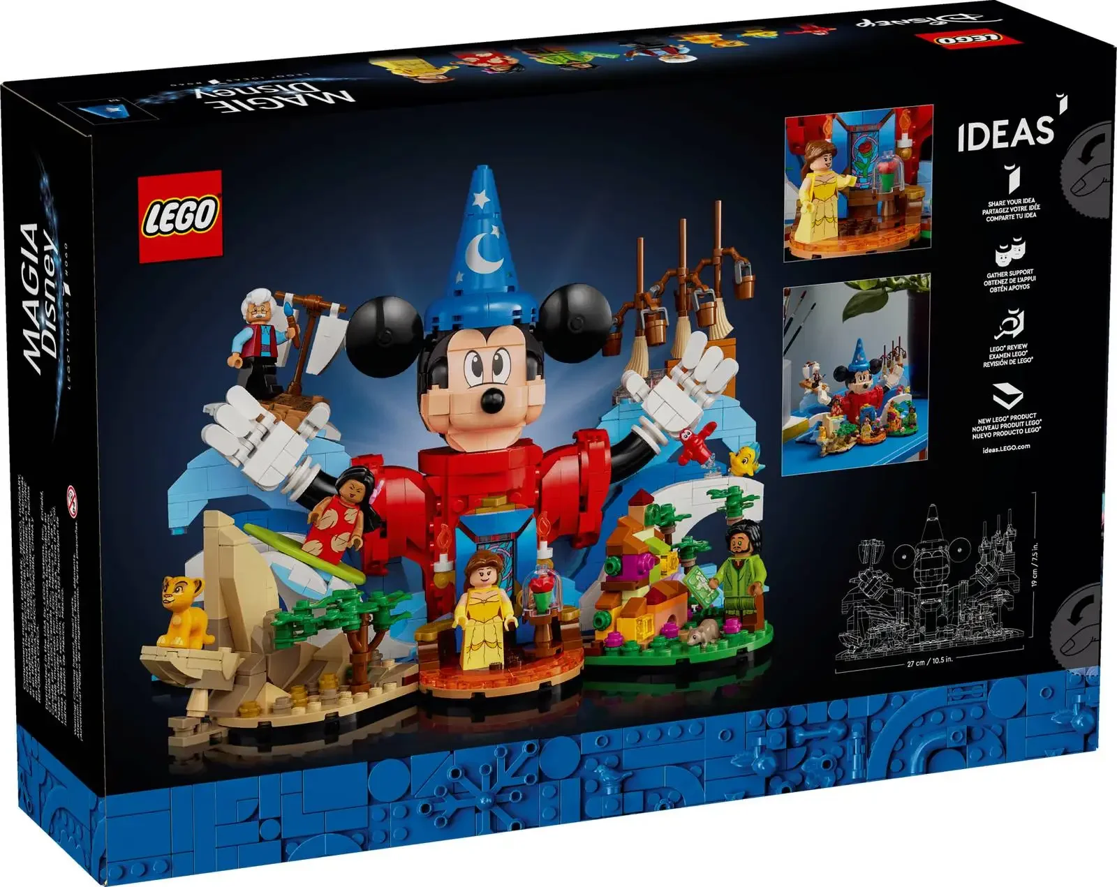 LEGO Magic of Disney 21352 for Aged 18+ Adults Birthday Christmas New Year Gift Mickey Mouse in His Sorcerer’s 1103 Pieces - Bilde 5