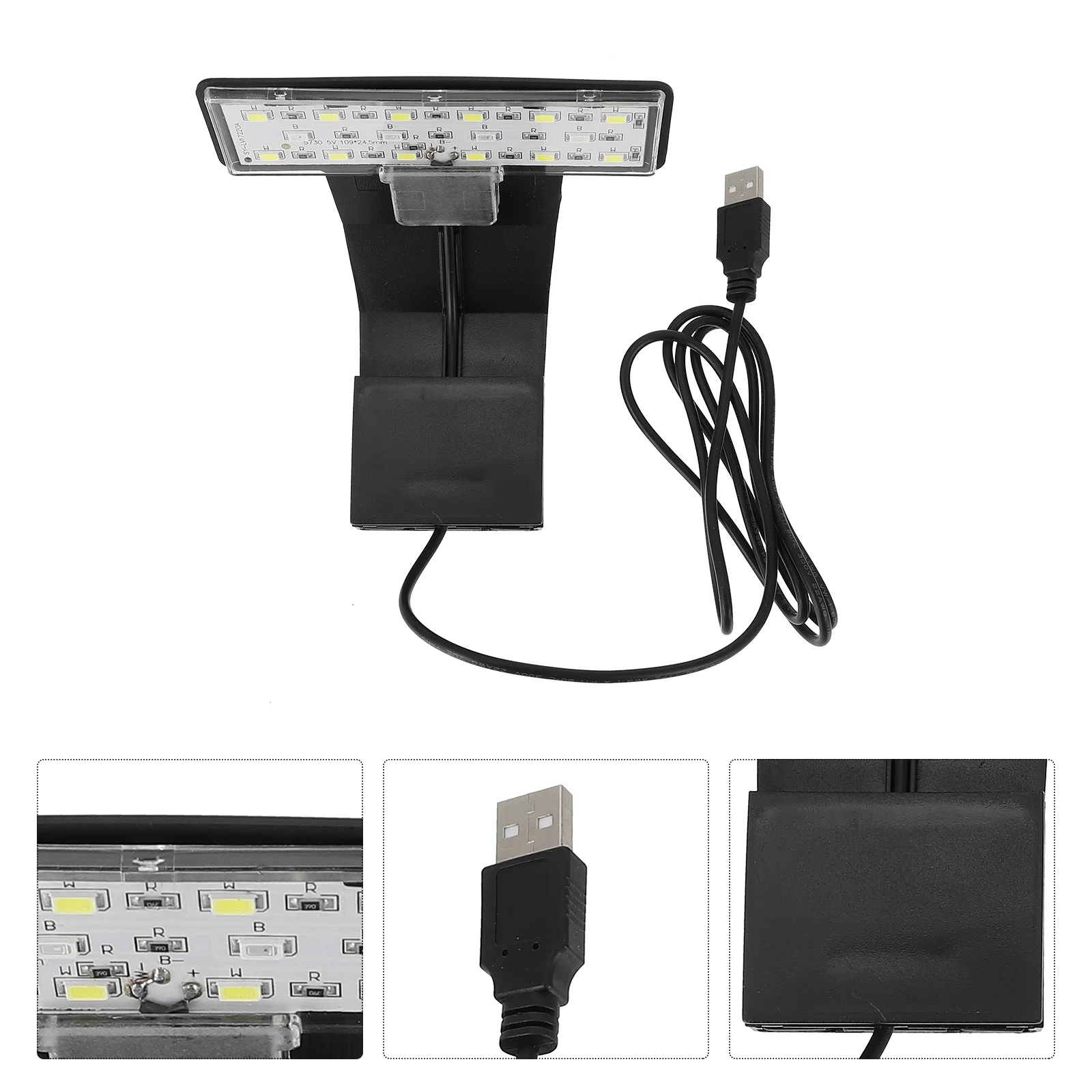 

Fish Tank Lights USB Aquarium Lamp LED Waterproof Clip On Lighting Aquatic Plant