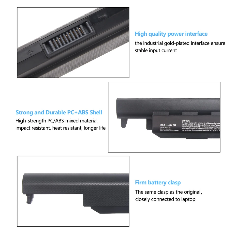 Batteria 5200mAh Per Asus A32-K55, A33-K5, A41-K55 – Infoelettronica