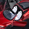 1:24 Tesla Roadster Alloy Sports Car Model Diecast Metal Toy Concept Racing Car Model High Simulation Sound and Light Kids Gifts 4