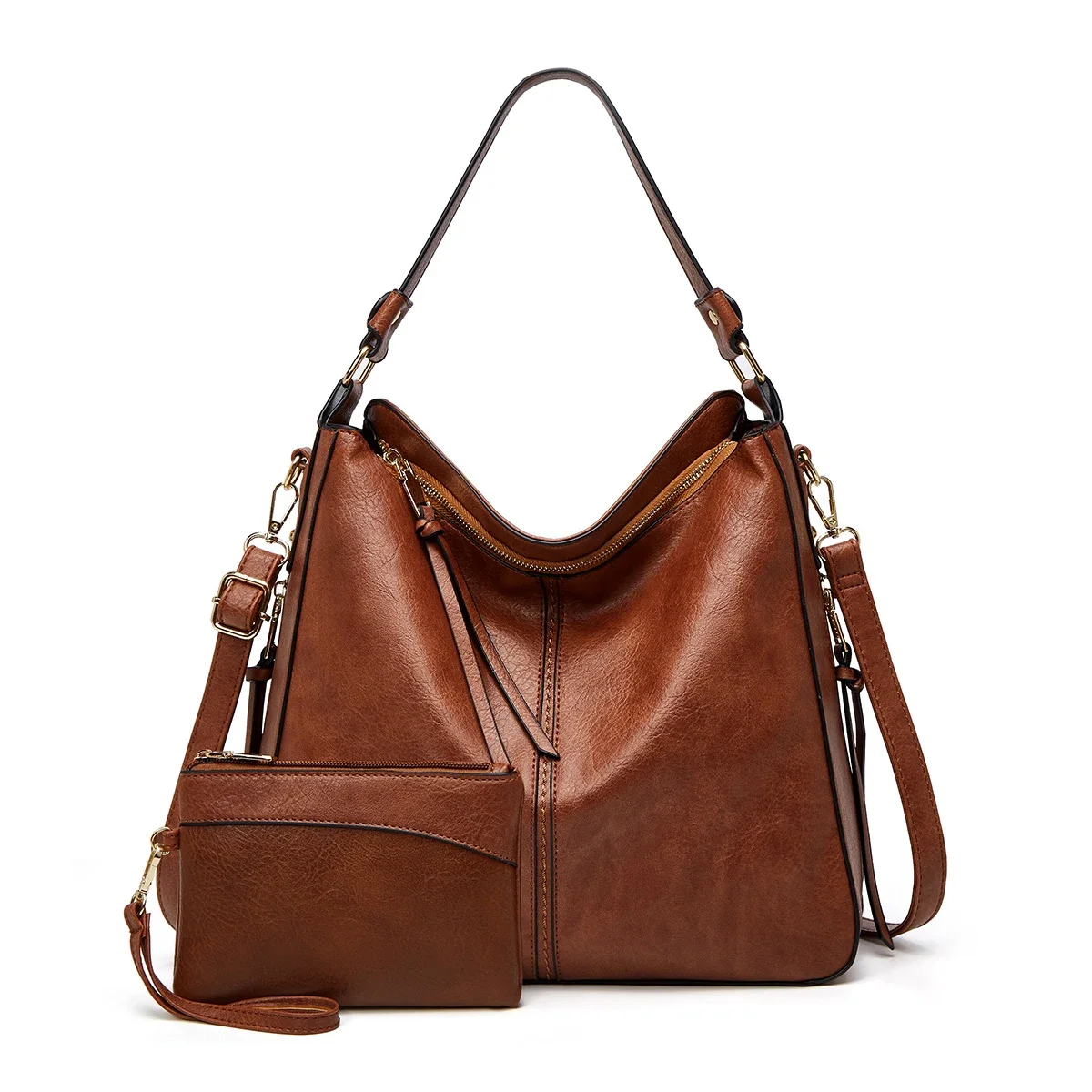 New Women's Shoulder Bag Fashion Handbag for Ladies Casual Crossbody Satchel with Zipper