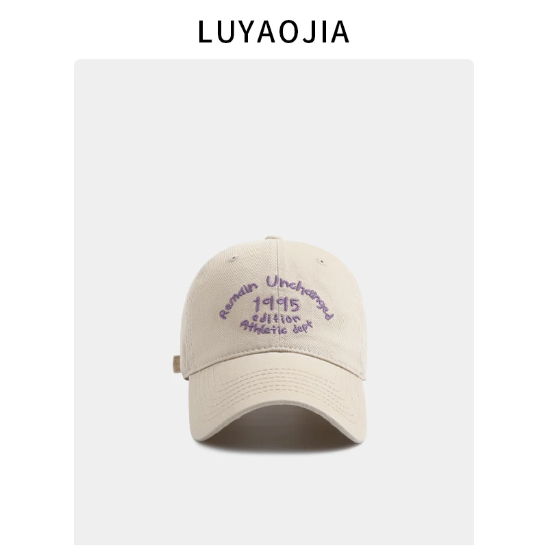 

Baseball Cap Female Korean Letter Soft Top Casual Fashion All-Matching Embroidered Couple Sunshade Spring and Summer Peaked Cap