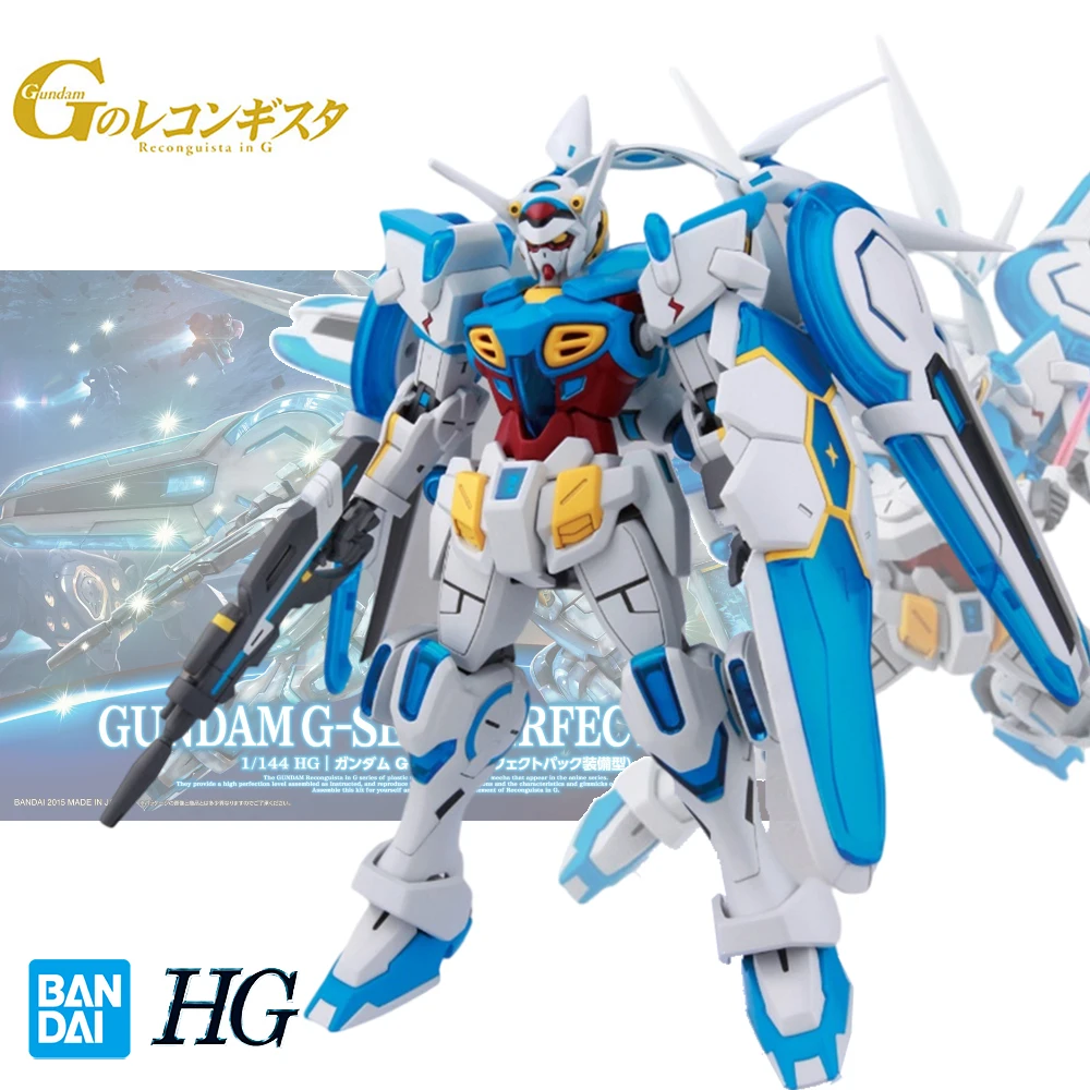 

Оригинальная фигурка Bandai Gundam HG 1/144 GUNDAM G-SELF-PERFECT PACK аниме, сборная игрушка, модель, декоративные игрушки, подарки